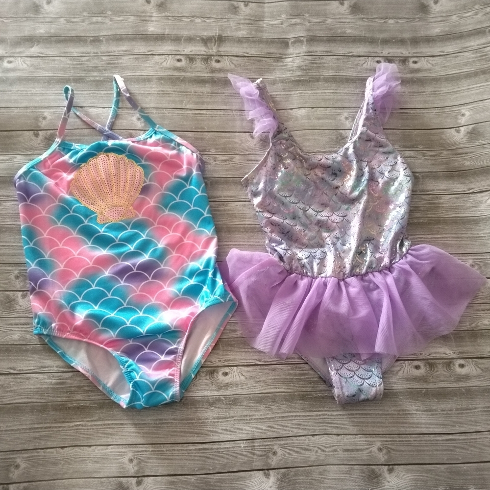 🎉S-HP🎉 10/$40 Mermaid and Seashell Kids Swimsuits